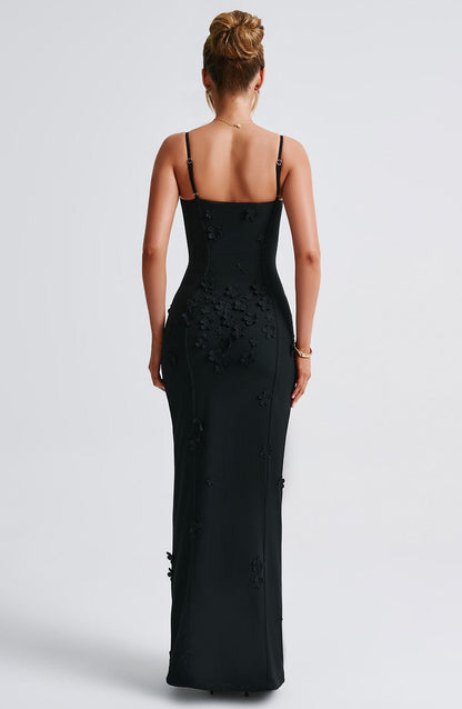 Robe longue Dalary - Doublée noire