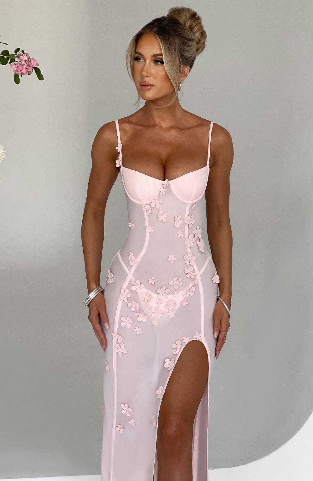 Robe longue Dalary - Blush