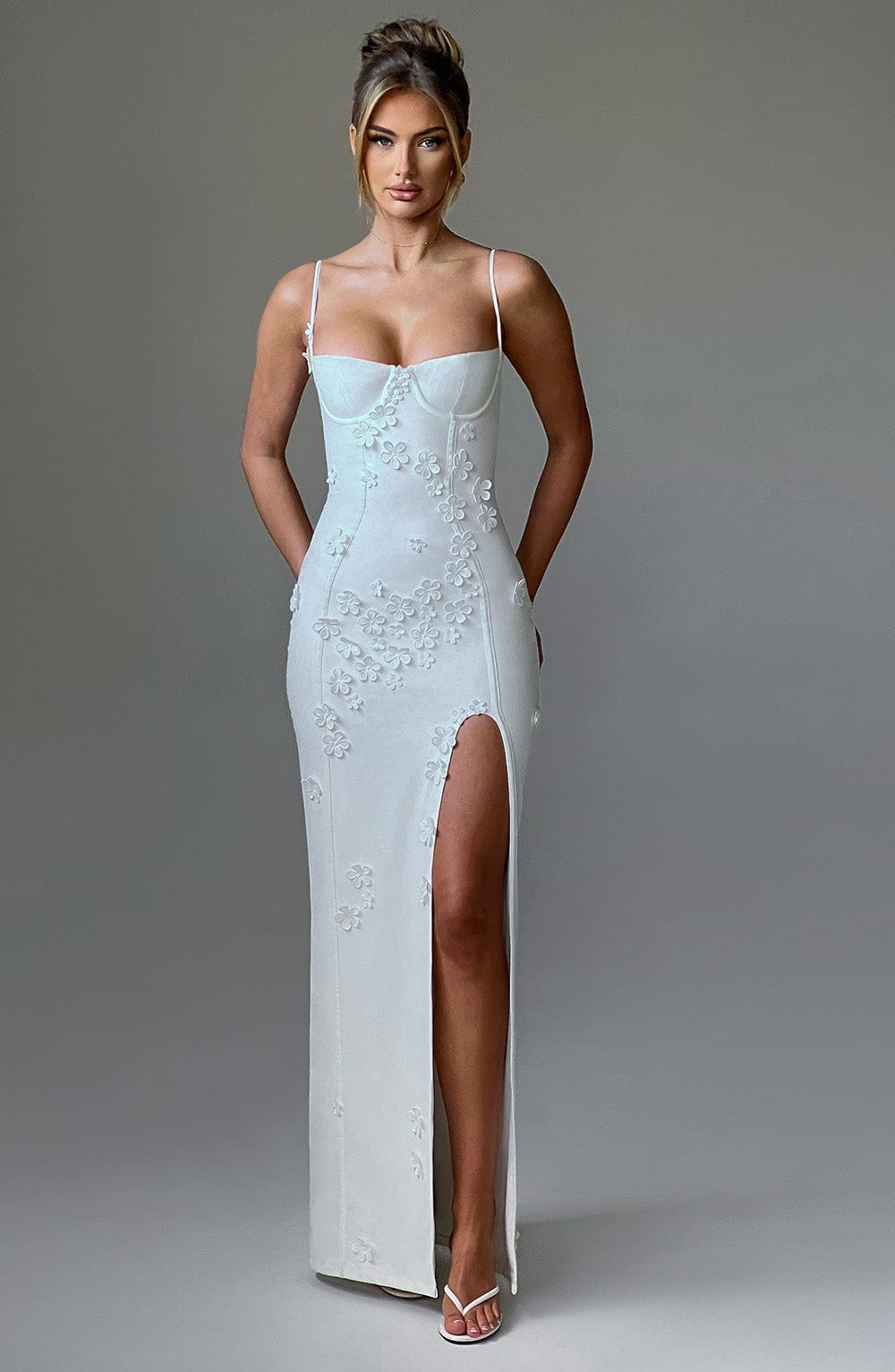 Robe longue Dalary - Doublée ivoire