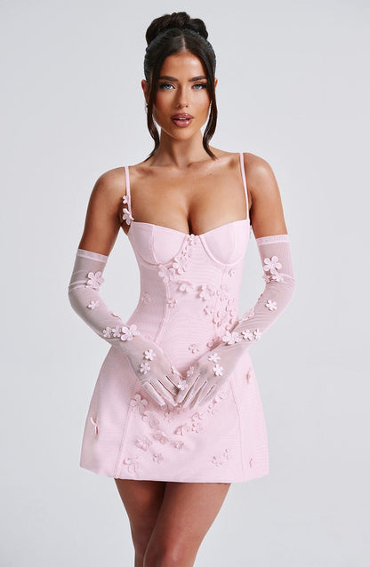 Robe courte Dalary - Blush