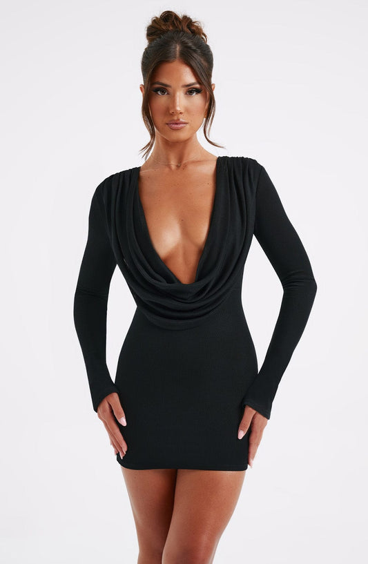 Robe courte Danielle - Noir