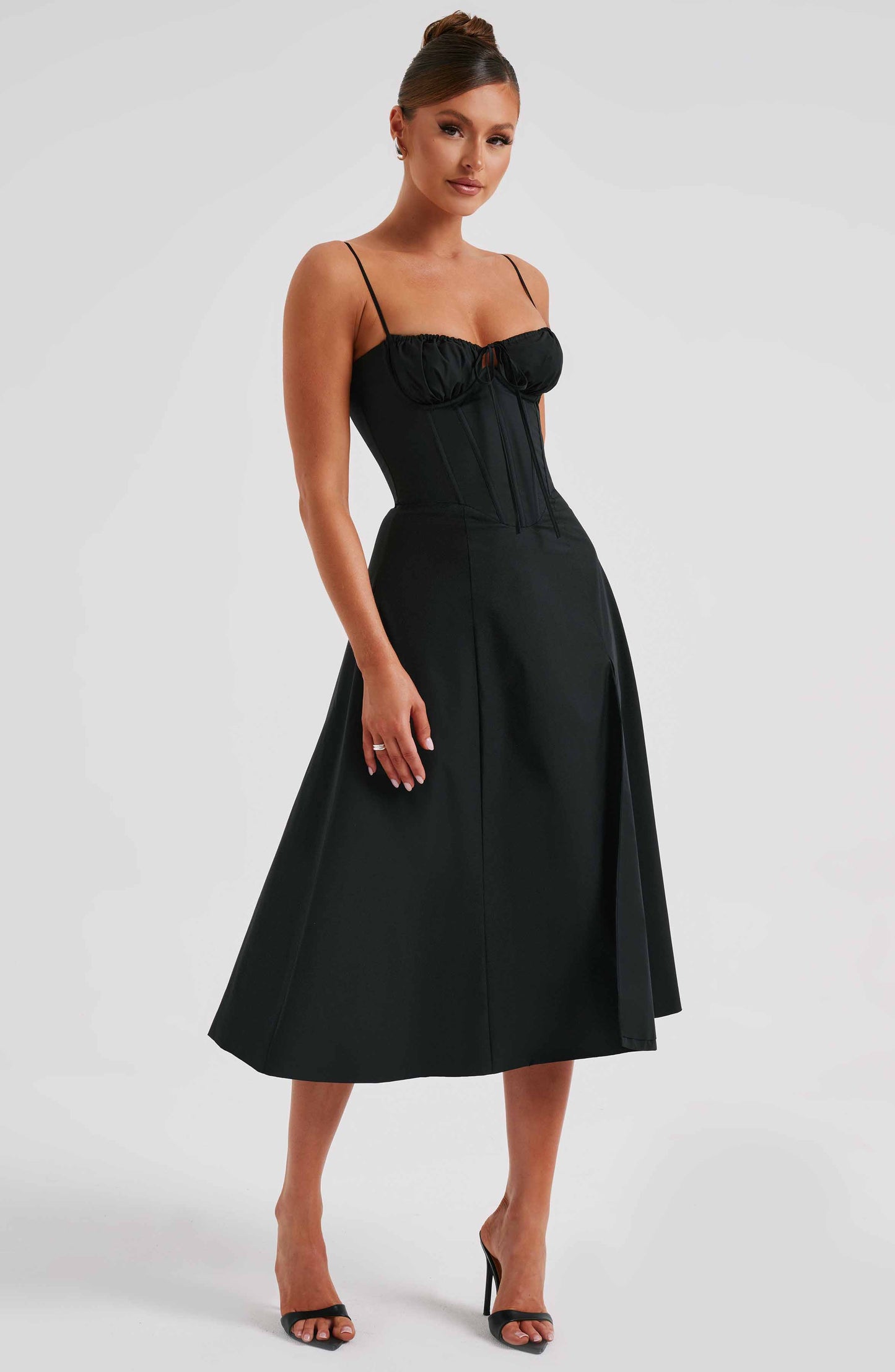 Deanna Midi Dress - Black