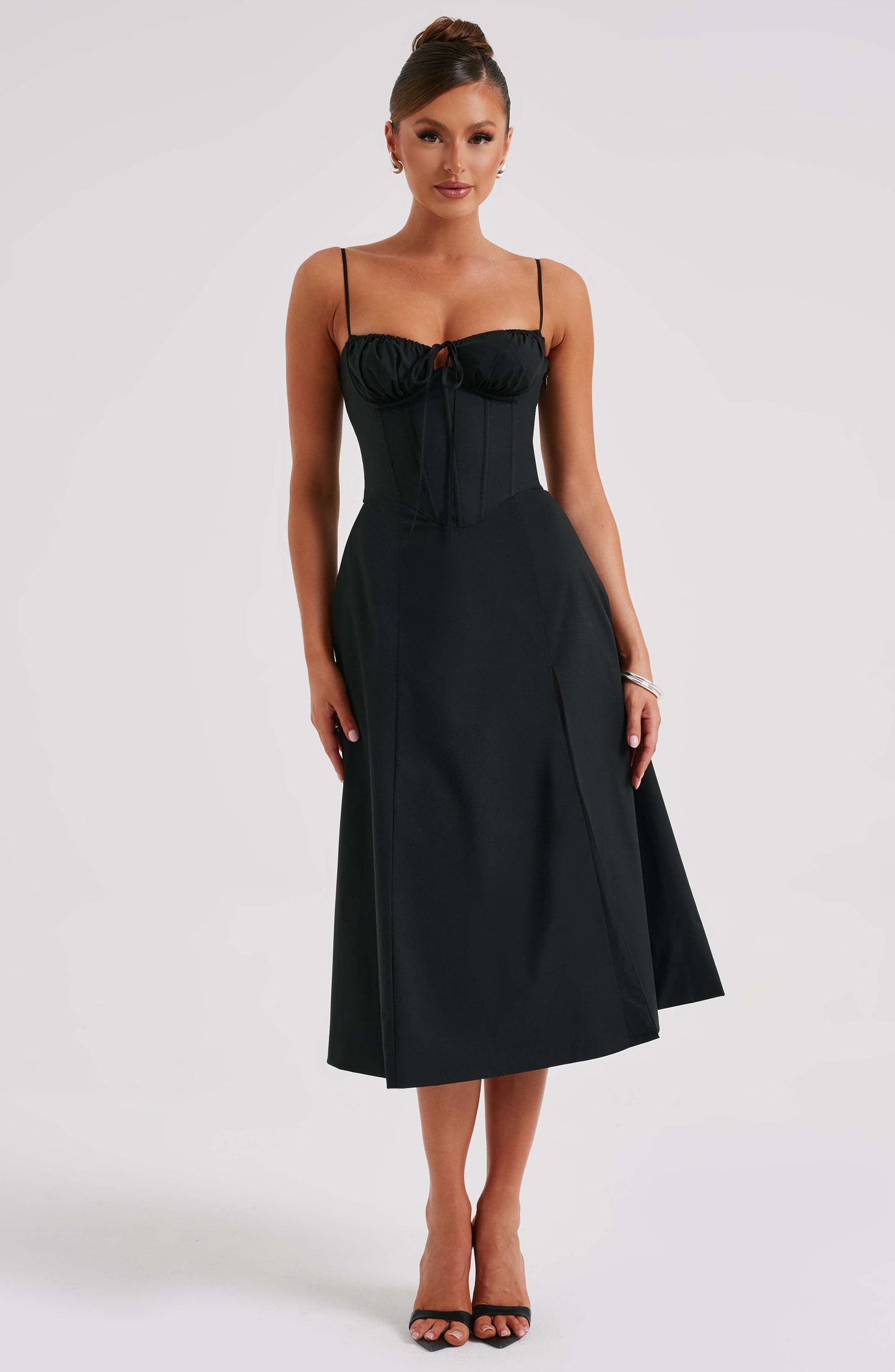 Deanna Midi Dress - Black