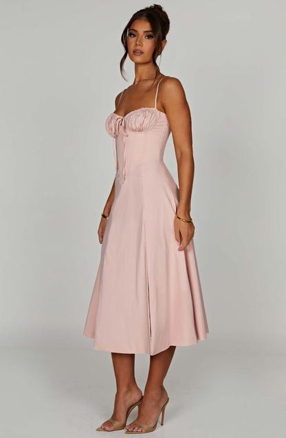 Robe mi-longue Deanna - Blush