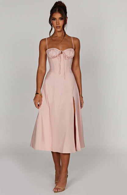 Robe mi-longue Deanna - Blush