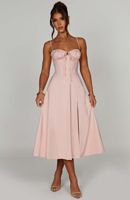 Robe mi-longue Deanna - Blush