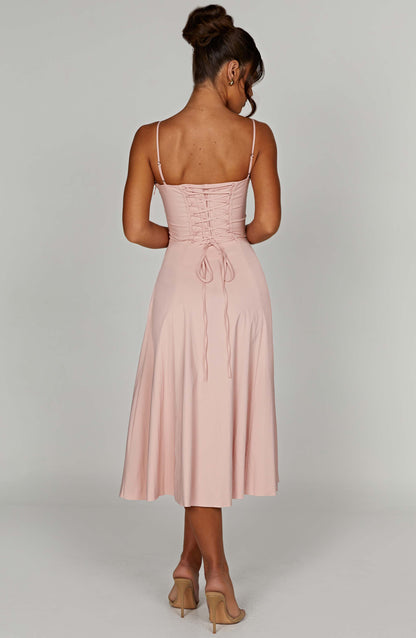 Robe mi-longue Deanna - Blush