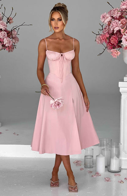 Robe mi-longue Deanna - Blush