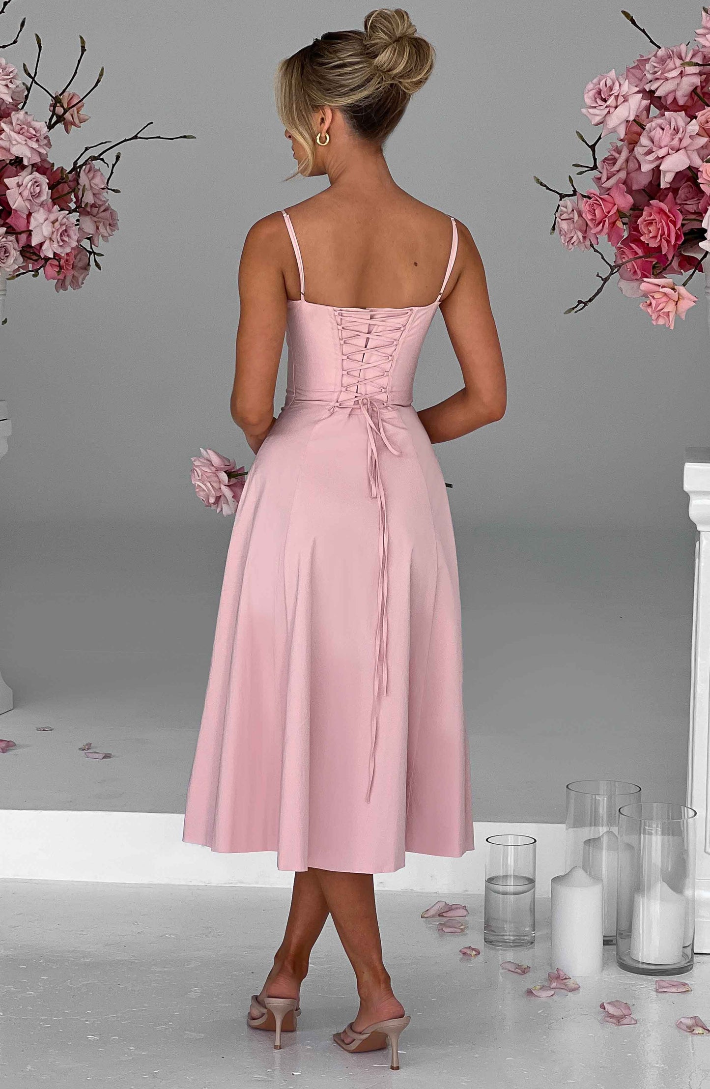 Robe mi-longue Deanna - Blush