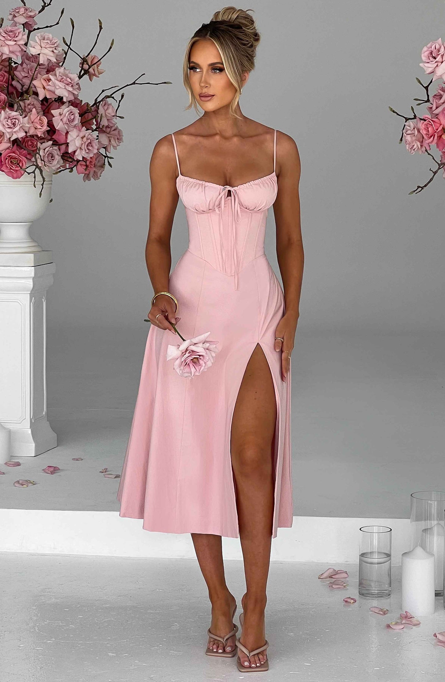 Robe mi-longue Deanna - Blush