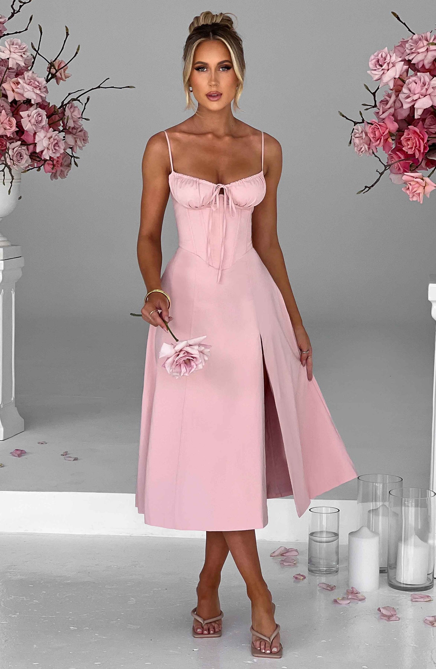 Robe mi-longue Deanna - Blush