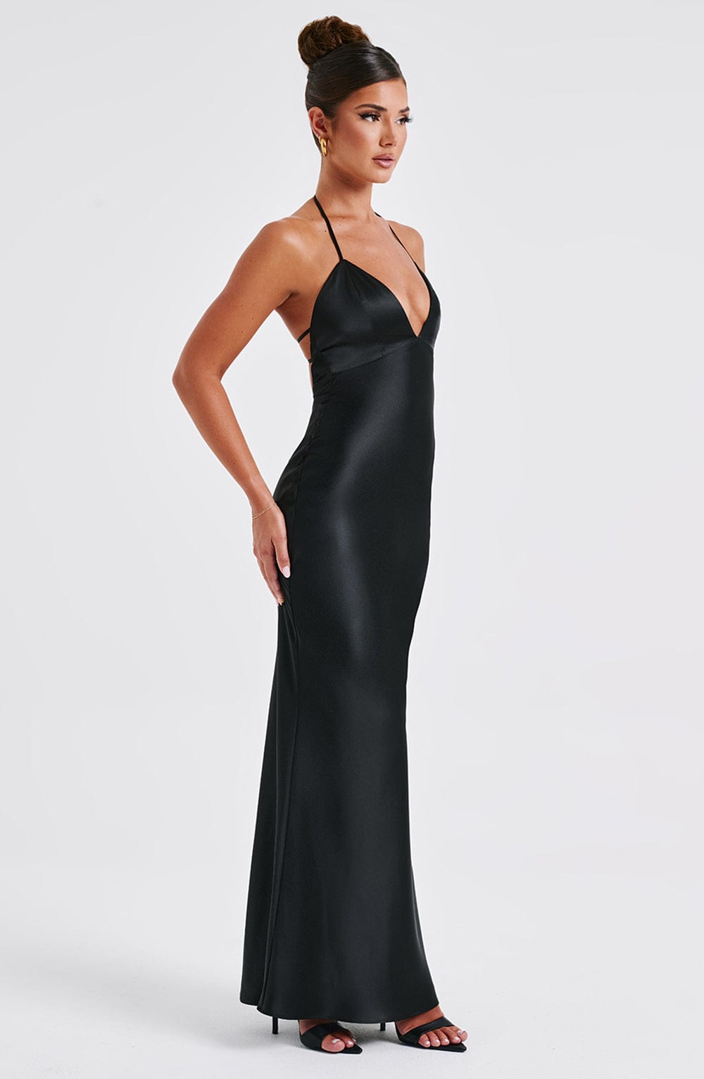 Robe longue Delphine - Noir