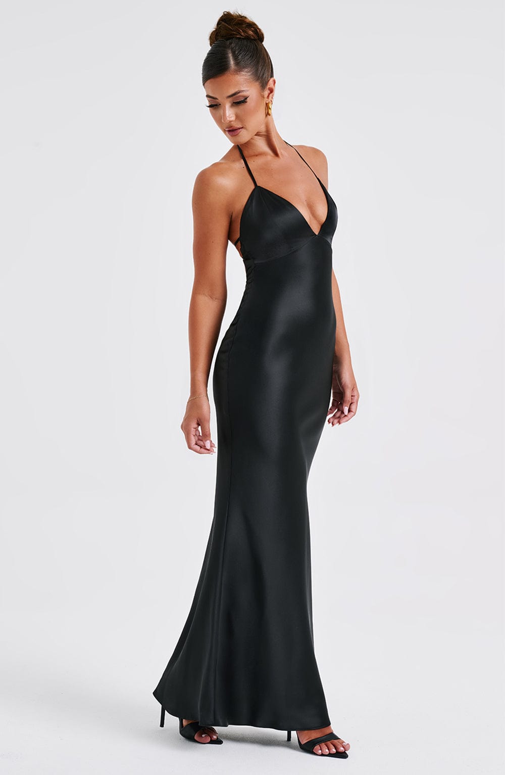 Robe longue Delphine - Noir