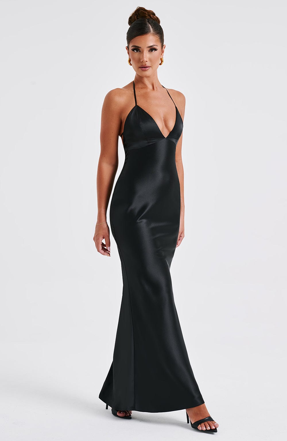 Robe longue Delphine - Noir