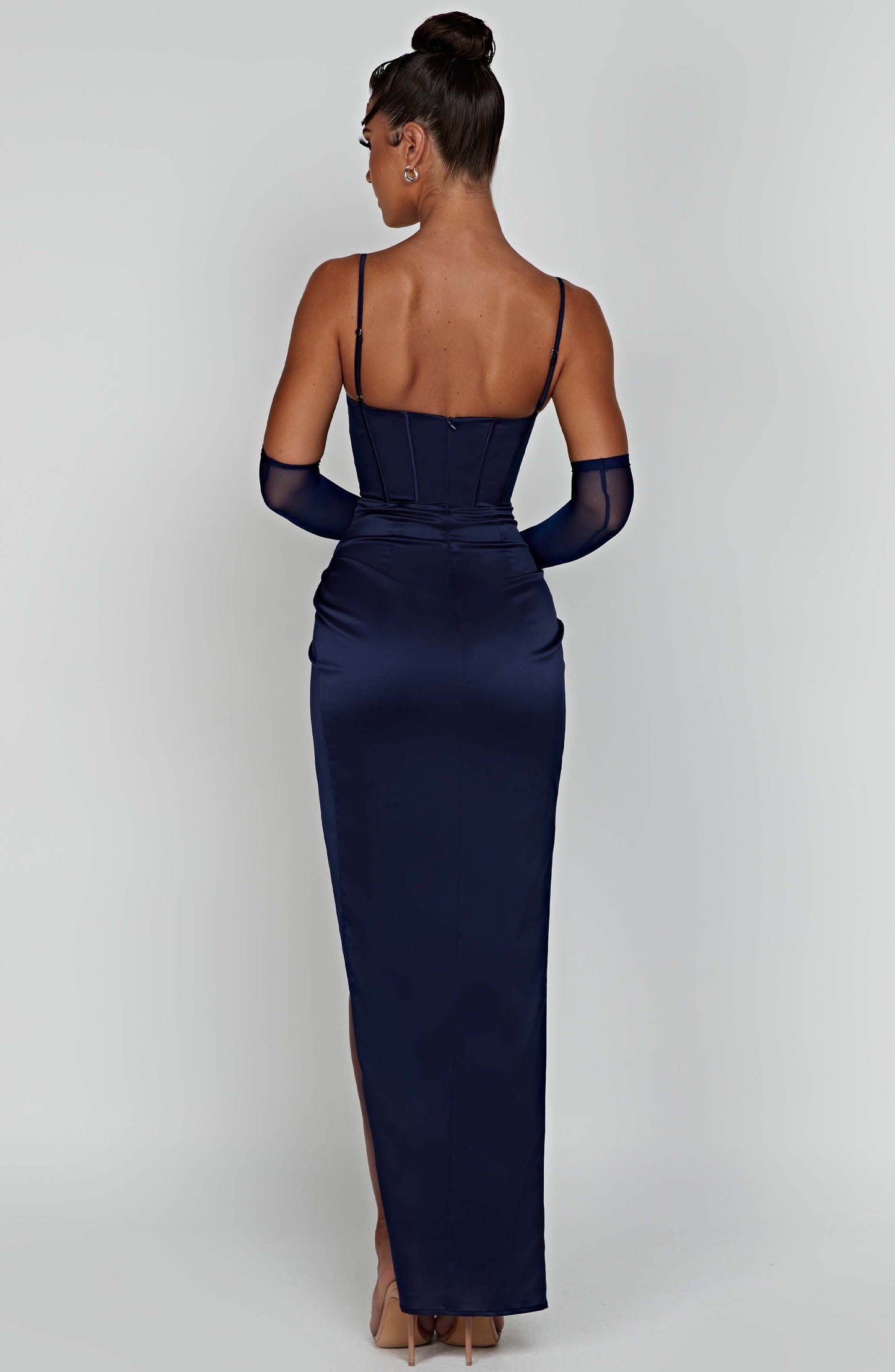 Robe longue Despina - Bleu marine