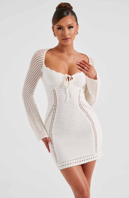 Robe courte Dezi - Blanc