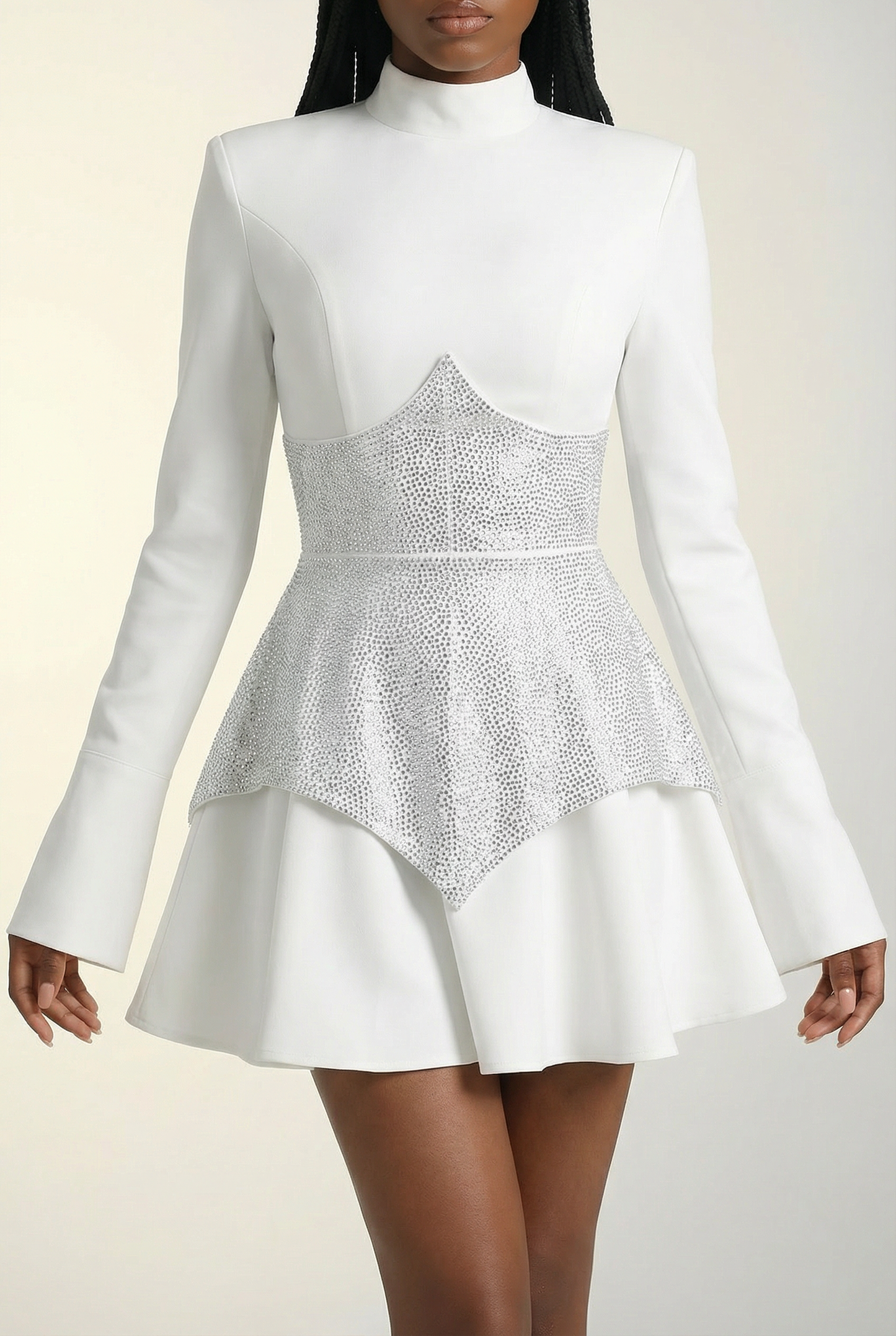 Daphné Robe Courte - Ivoire