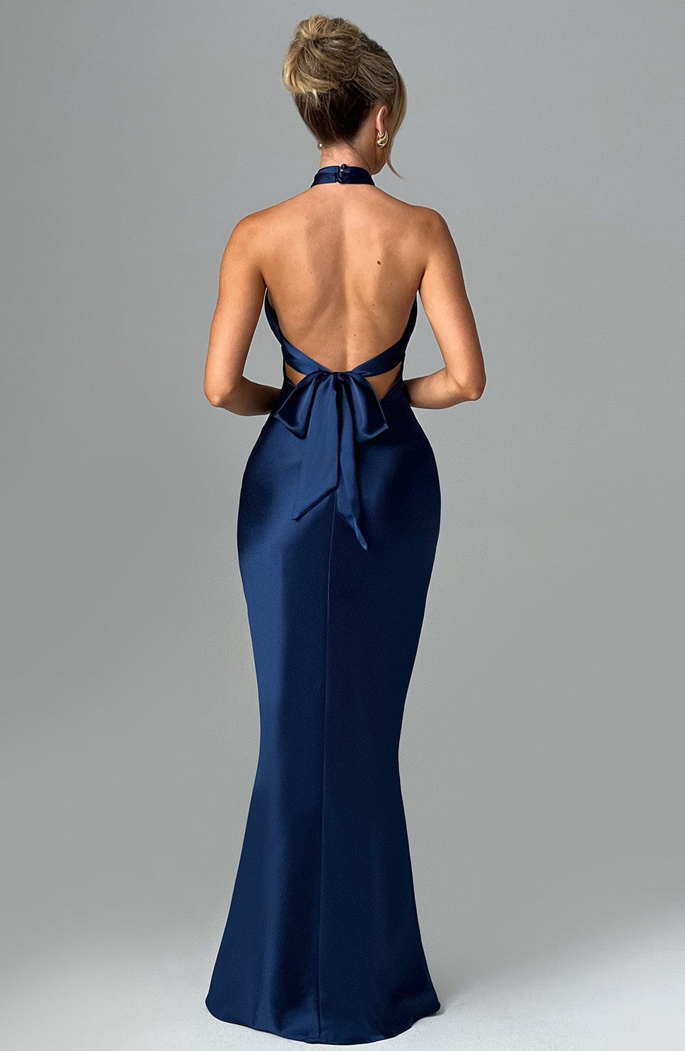 Robe longue Dimitra - Bleu marine