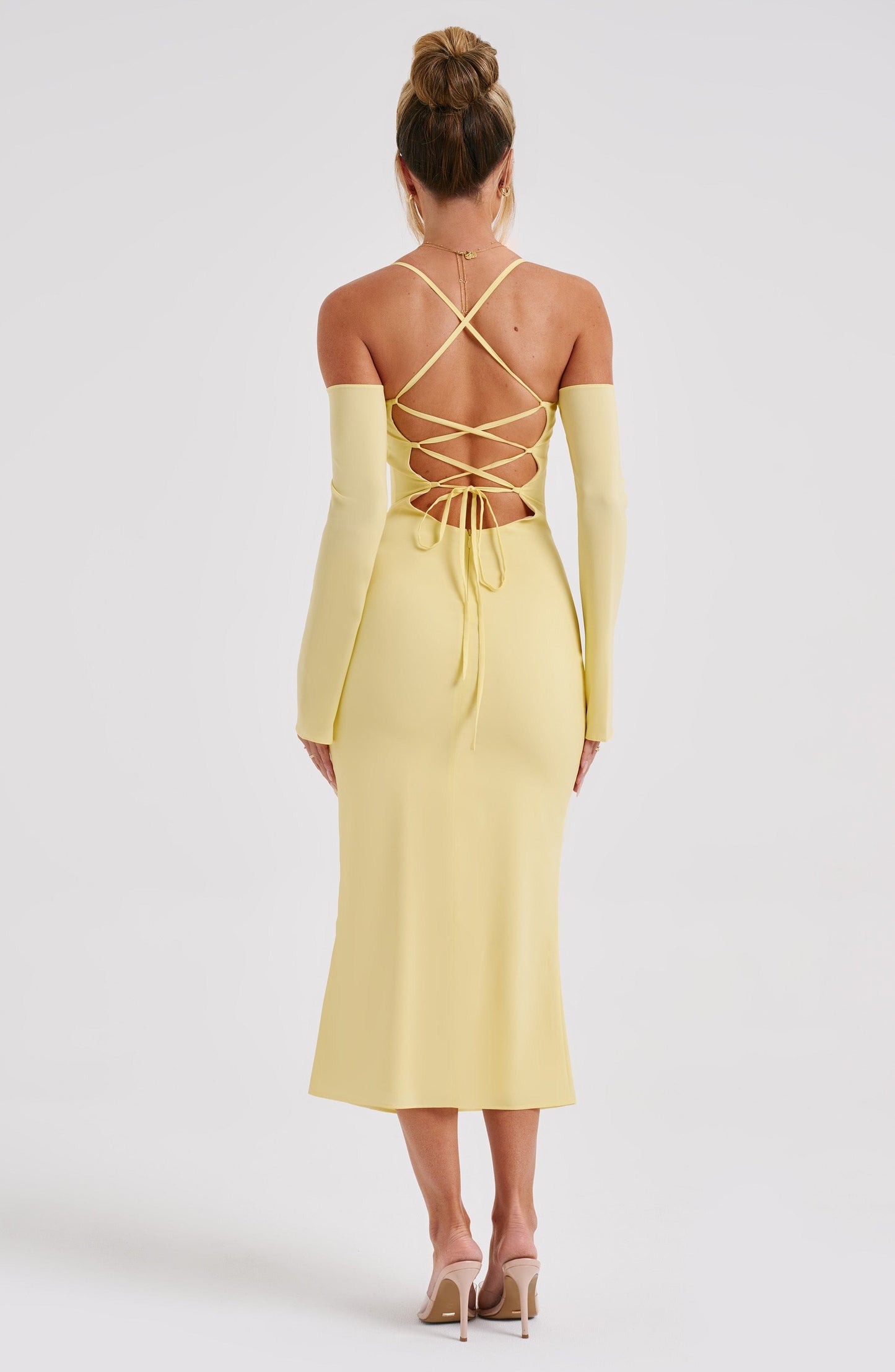 Robe mi-longue Dulce - Citron