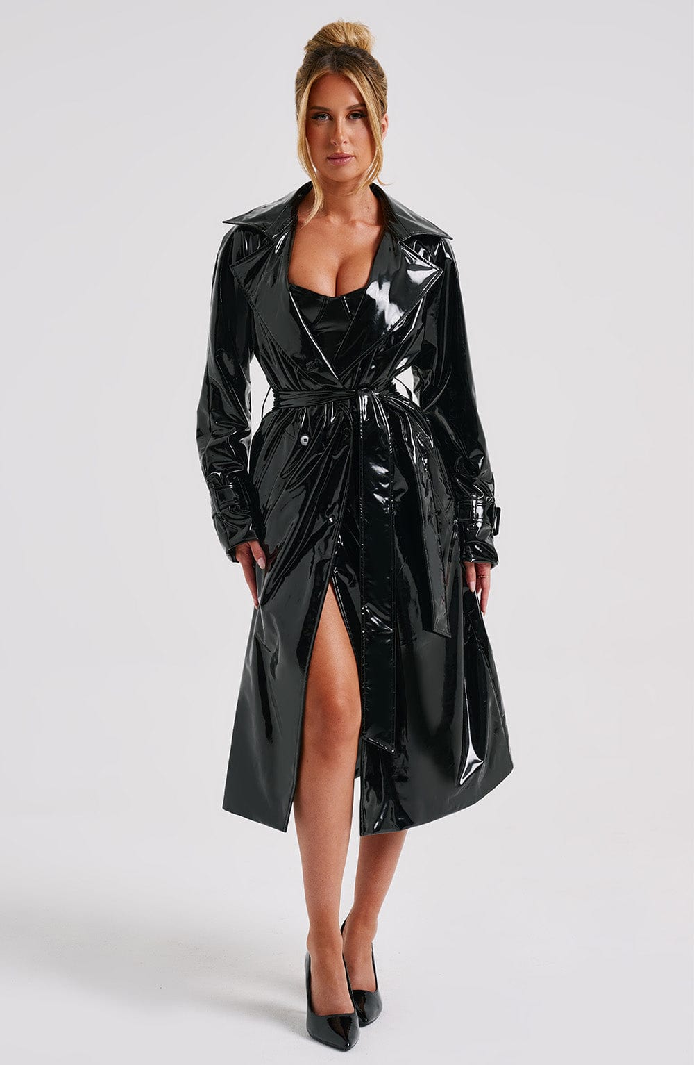 Dynasty Manteau Trench Court - Noir