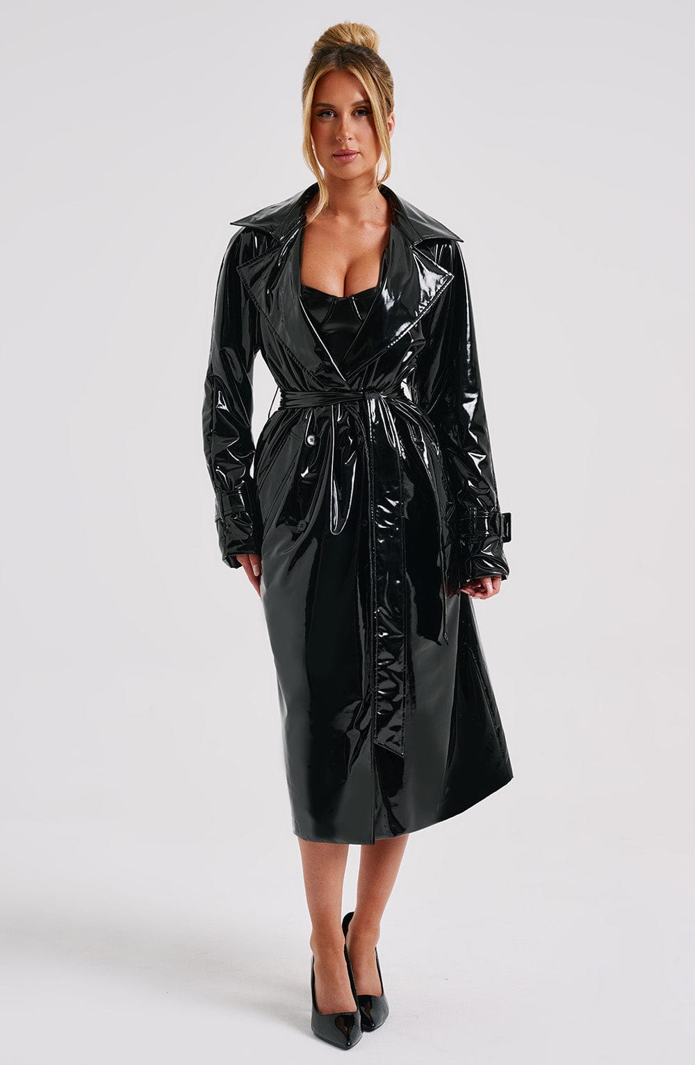 Dynasty Manteau Trench Court - Noir