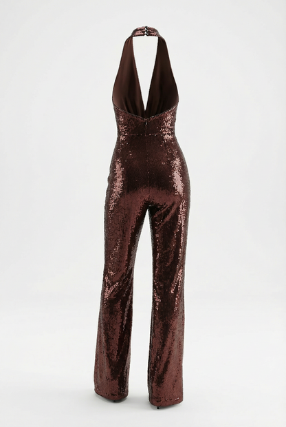 Alix Combinaison Sequin - Brun foncé