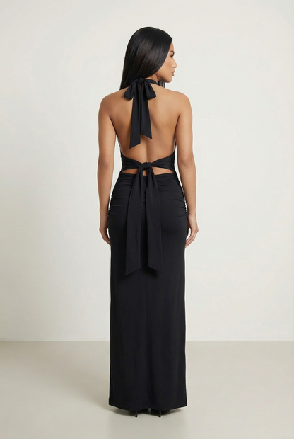 Elenya Robe Longue - Noir