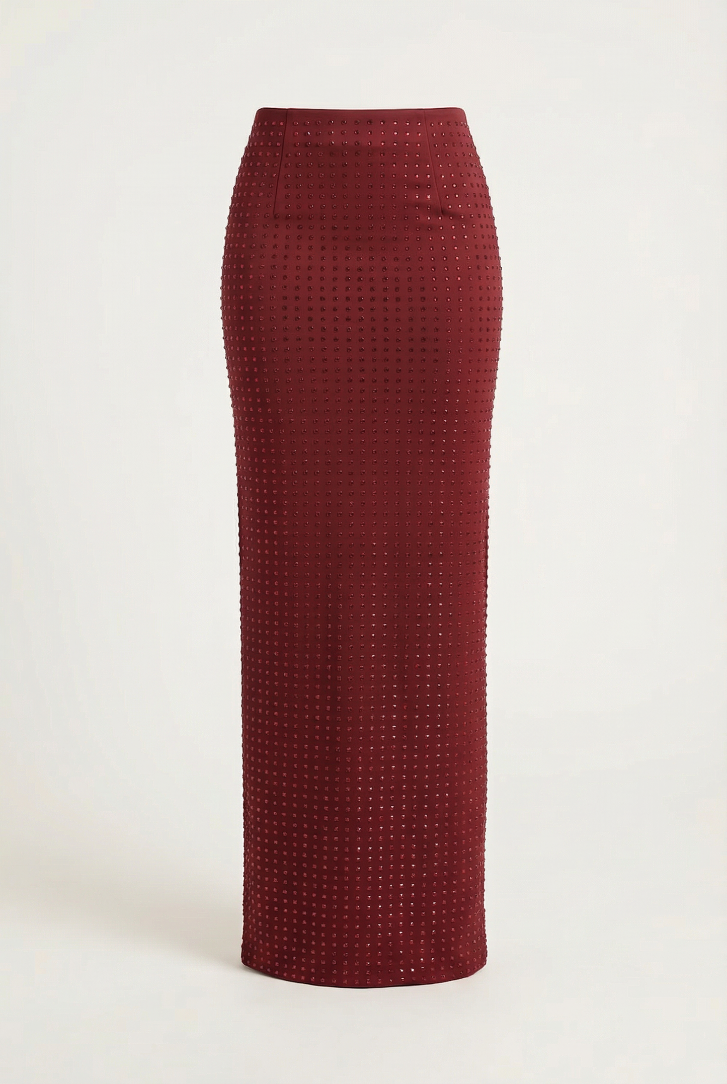 Clémence Ensemble Bustier & Jupe Longue – Rouge Vin