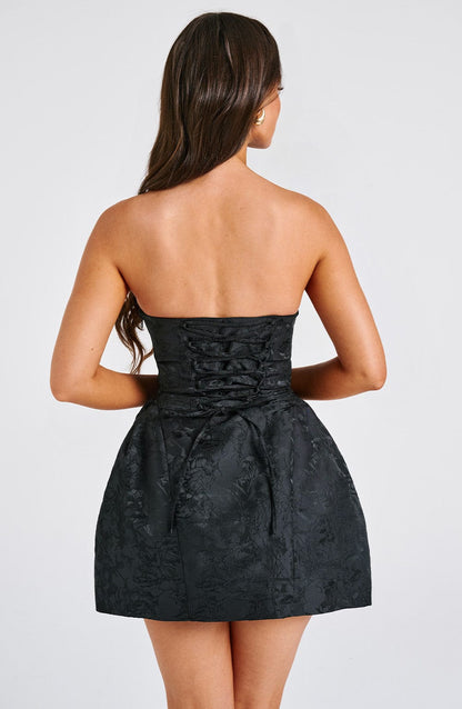 Robe courte Elenora - Noir