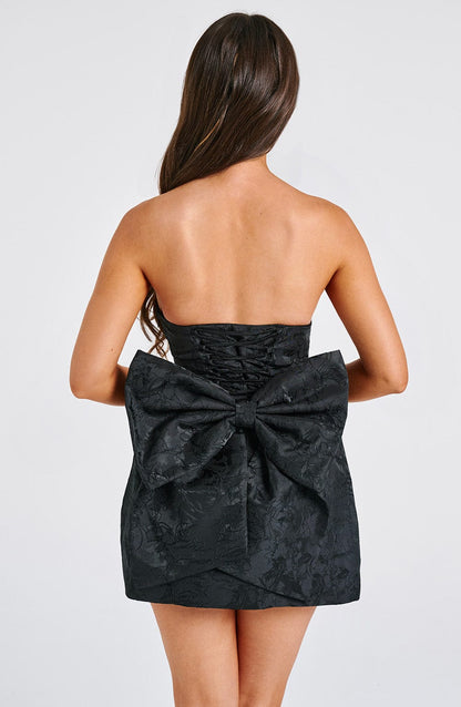 Robe courte Elenora - Noir