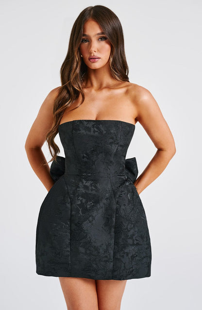 Robe courte Elenora - Noir