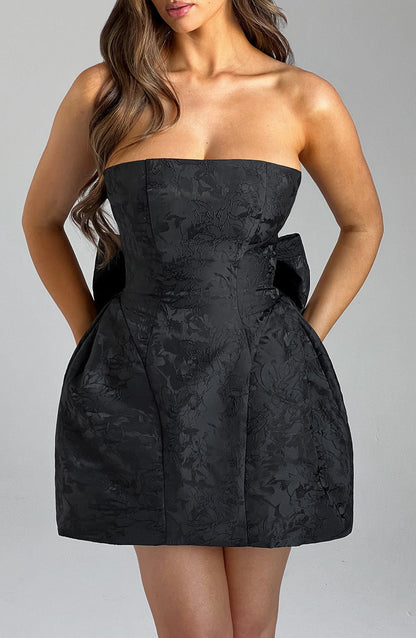 Robe courte Elenora - Noir