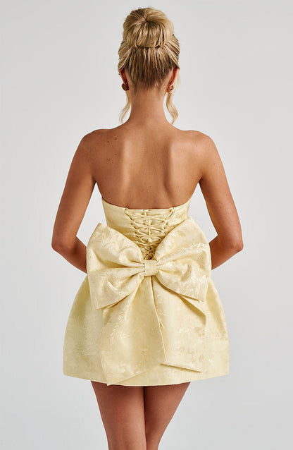 Robe courte Elenora - Citron