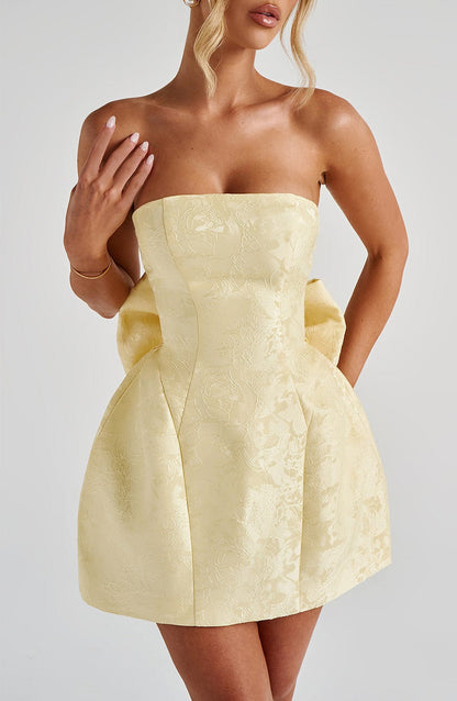 Robe courte Elenora - Citron