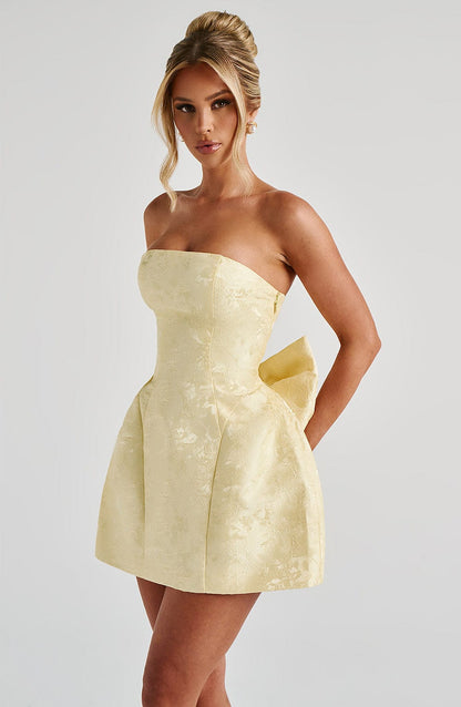 Robe courte Elenora - Citron