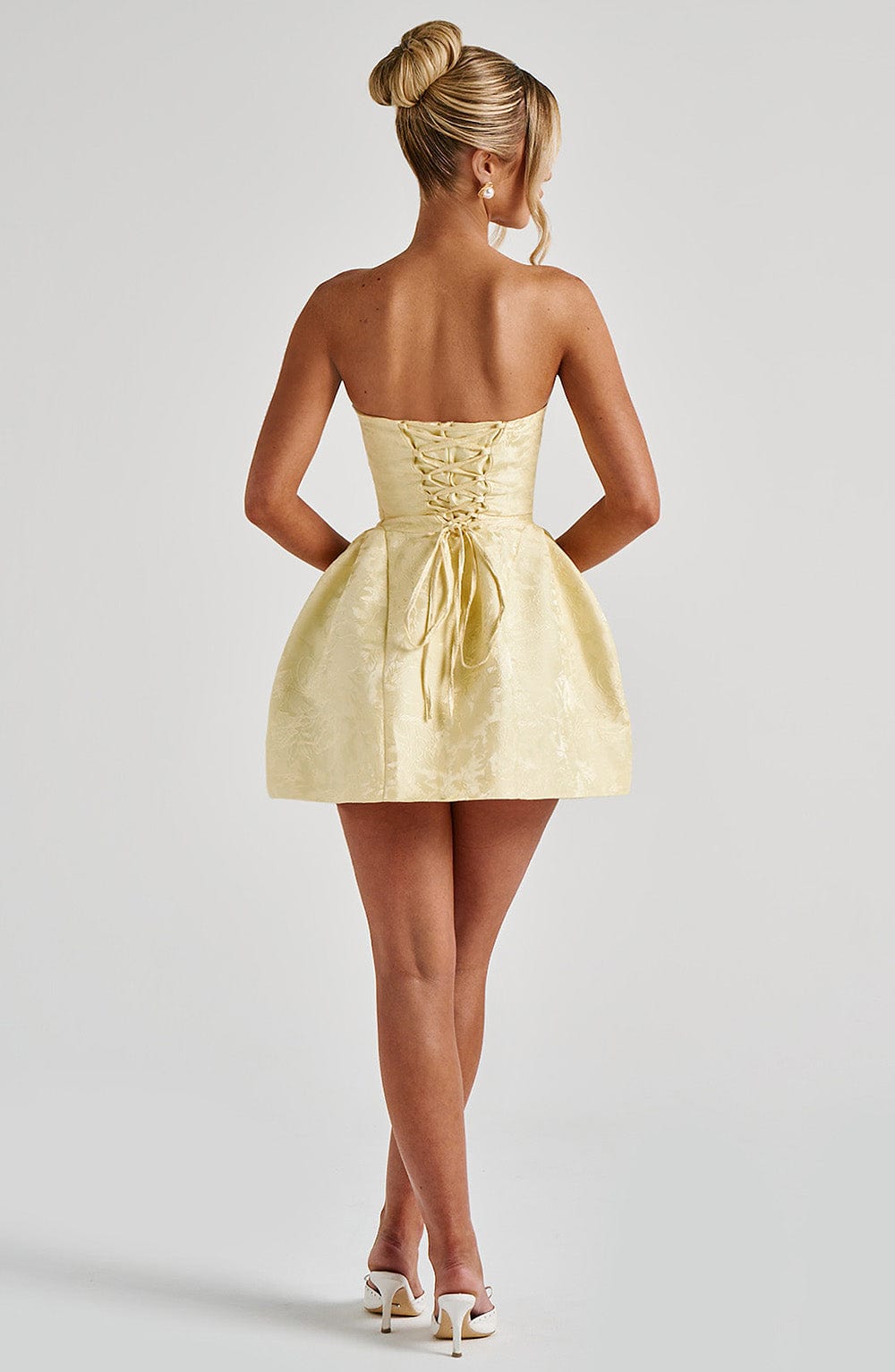 Elenora Mini Dress - Lemon