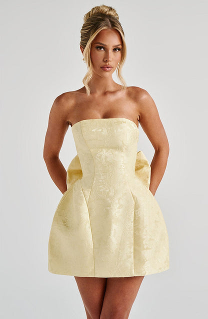 Robe courte Elenora - Citron