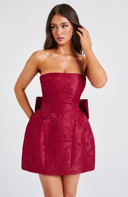 Robe courte Elenora - Rouge