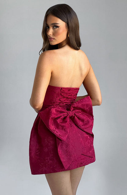 Robe courte Elenora - Rouge