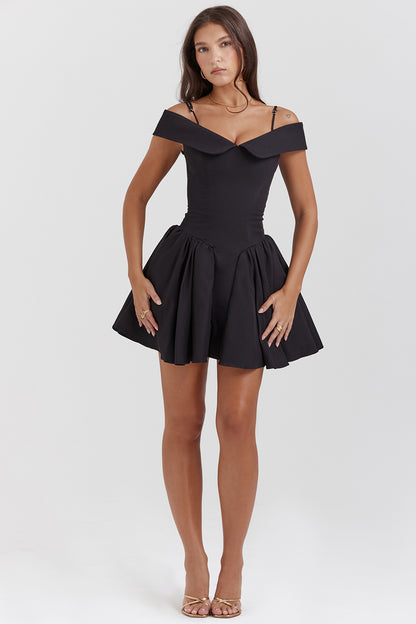 Florine Robe Courte — Noir