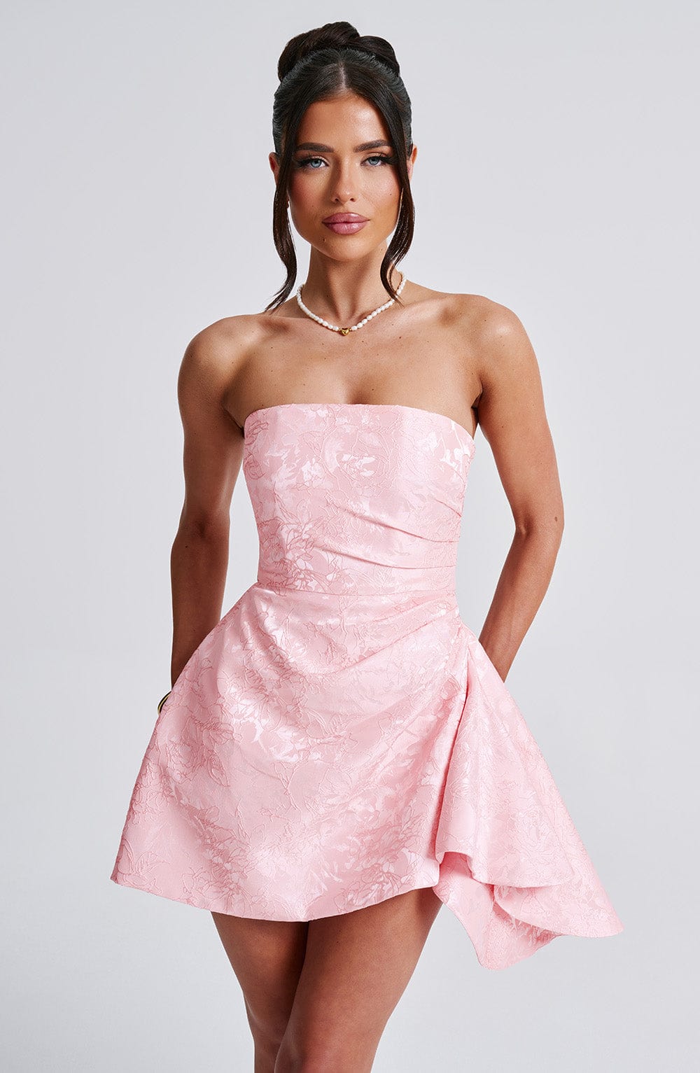 Élodie Short Dress - Powder Pink