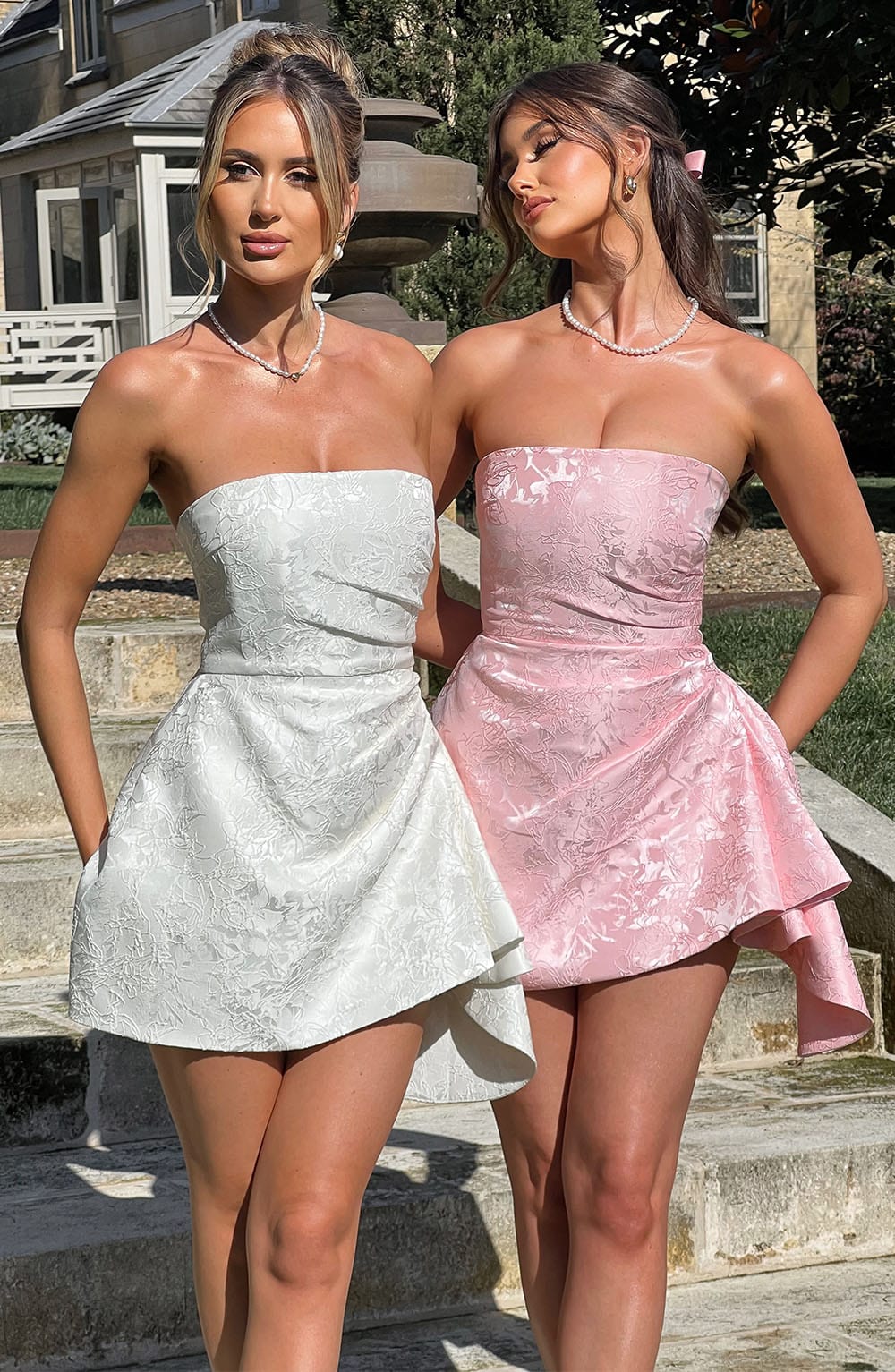 Élodie Short Dress - Powder Pink