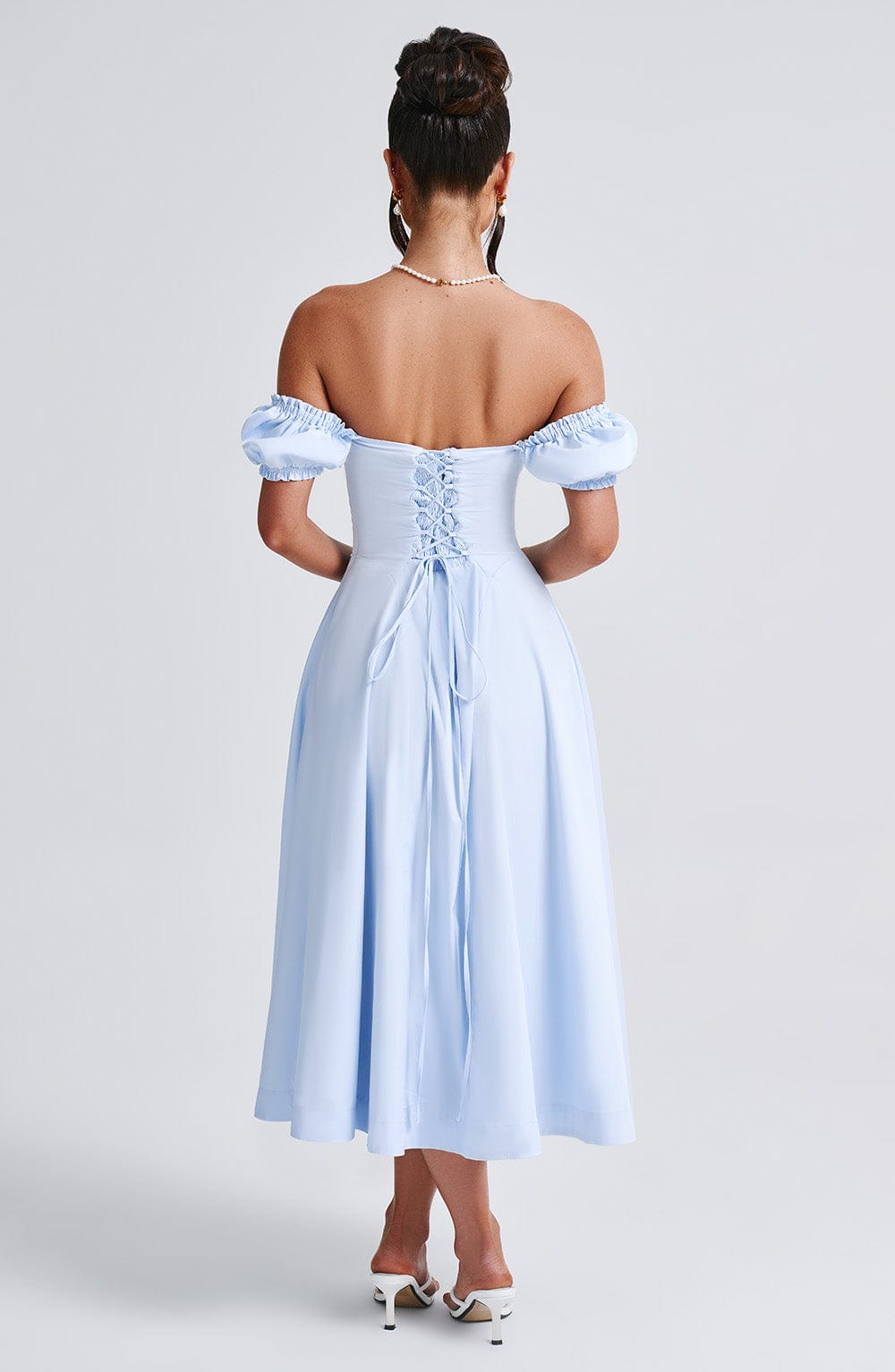 Robe mi-longue Elora - Bleu