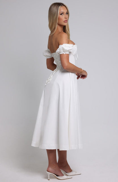 Elora Midi Dress - Ivory