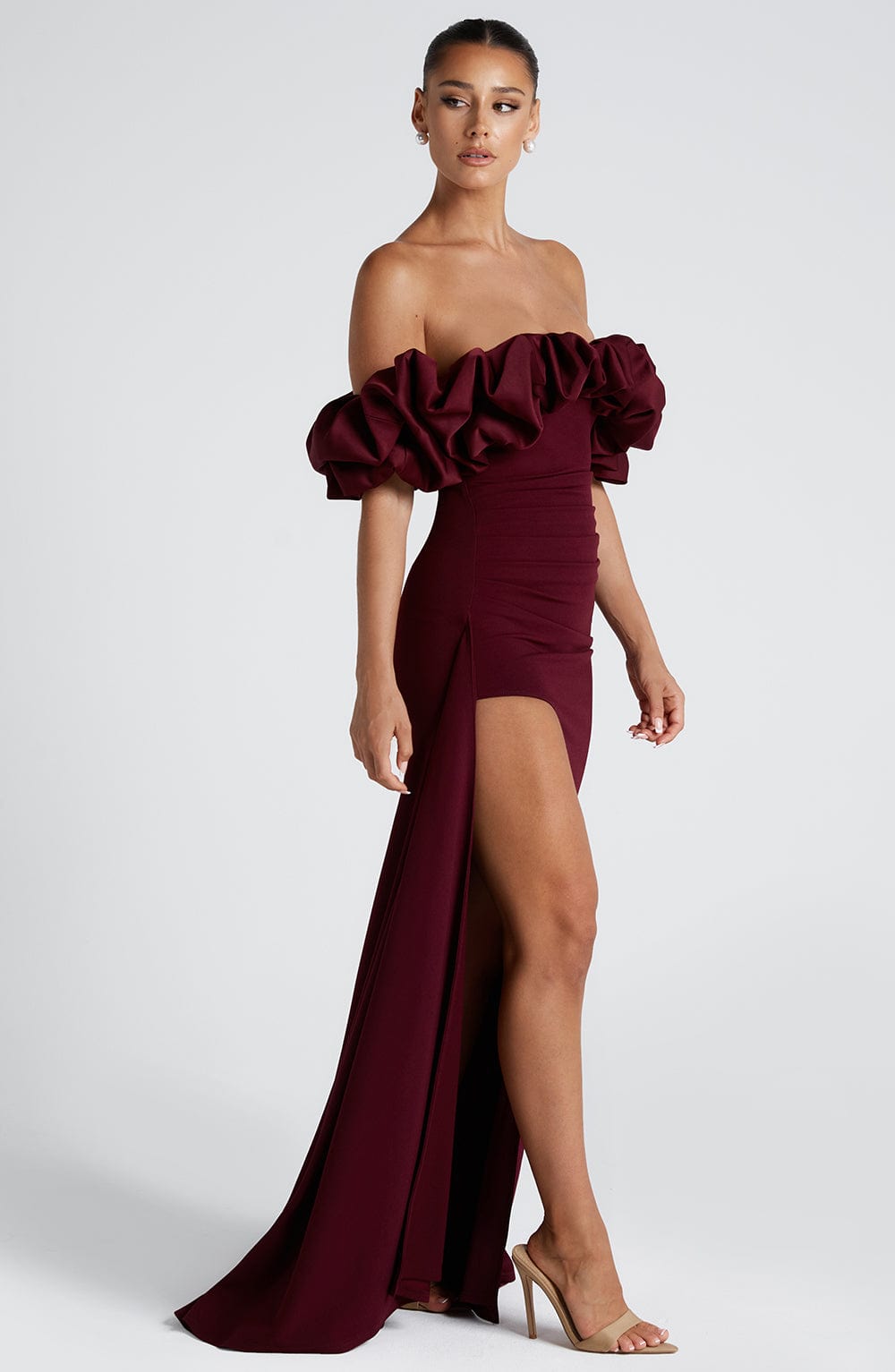 Elsie Maxi Dress - Cherry Lacquer