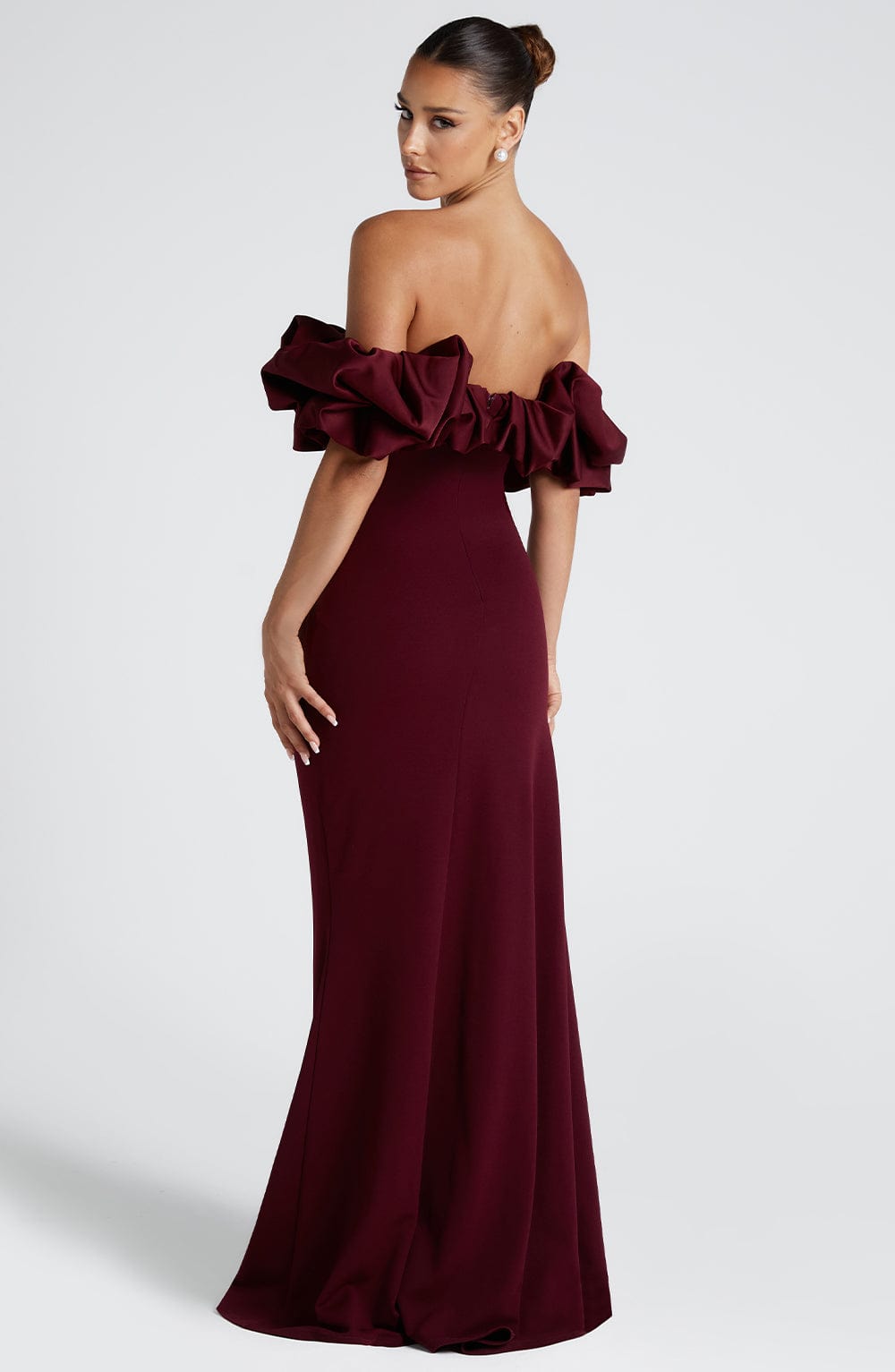 Robe longue Elsie - Laque cerise