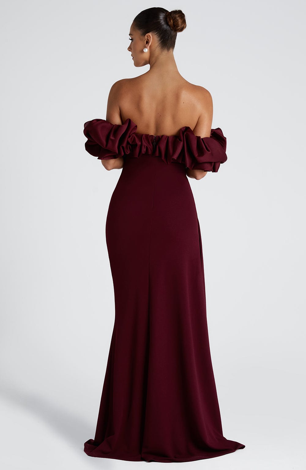 Robe longue Elsie - Laque cerise