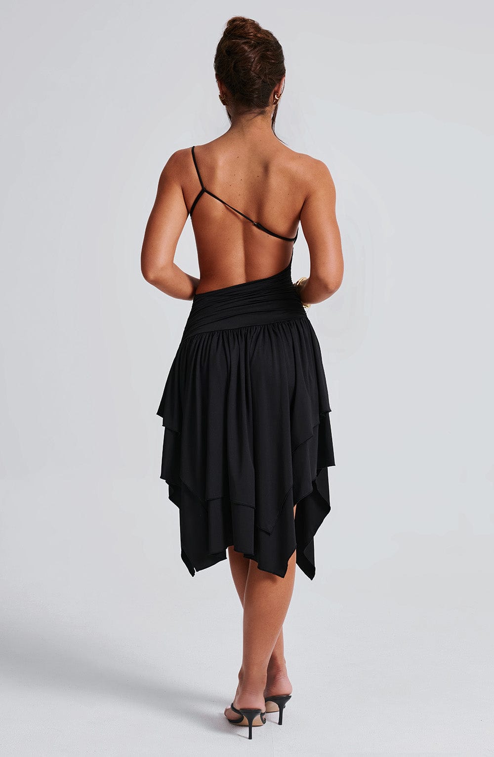 Robe mi-longue Emeline - Noir