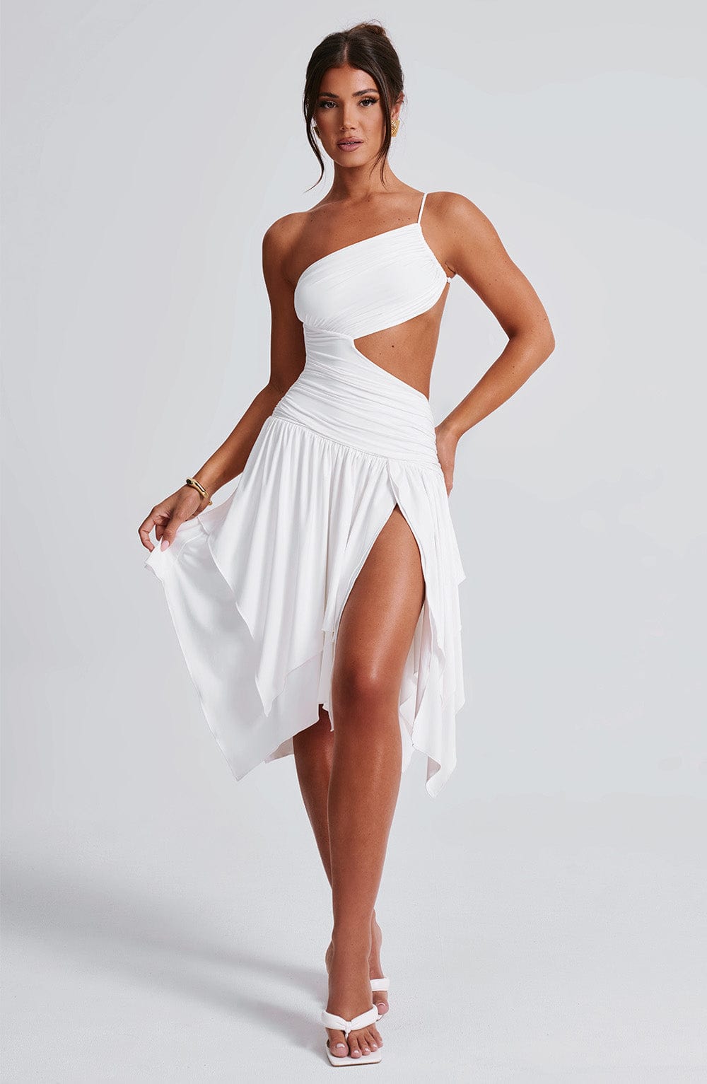 Emeline Midi Dress - White