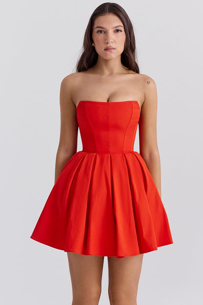 Adèle Robe Courte — Rouge